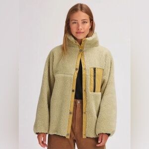Basin + Range teddy jacket backcountry coat oatmeal color